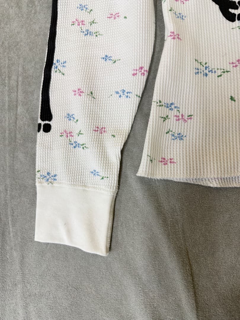 美品 Hanes 骸骨プリント 長袖Tシャツ M