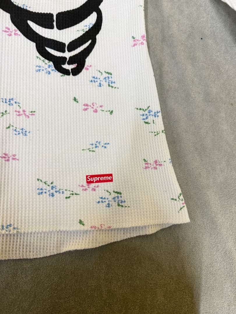 美品 Hanes 骸骨プリント 長袖Tシャツ M