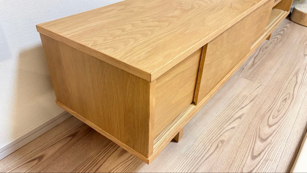 【廃盤品】無印良品 オーク材 テレビボード 150cm ZR24067