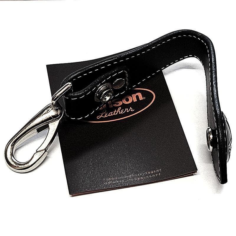 バンソン キーフック ブラック 牛革 vanson 日本製 キーリング 本革製