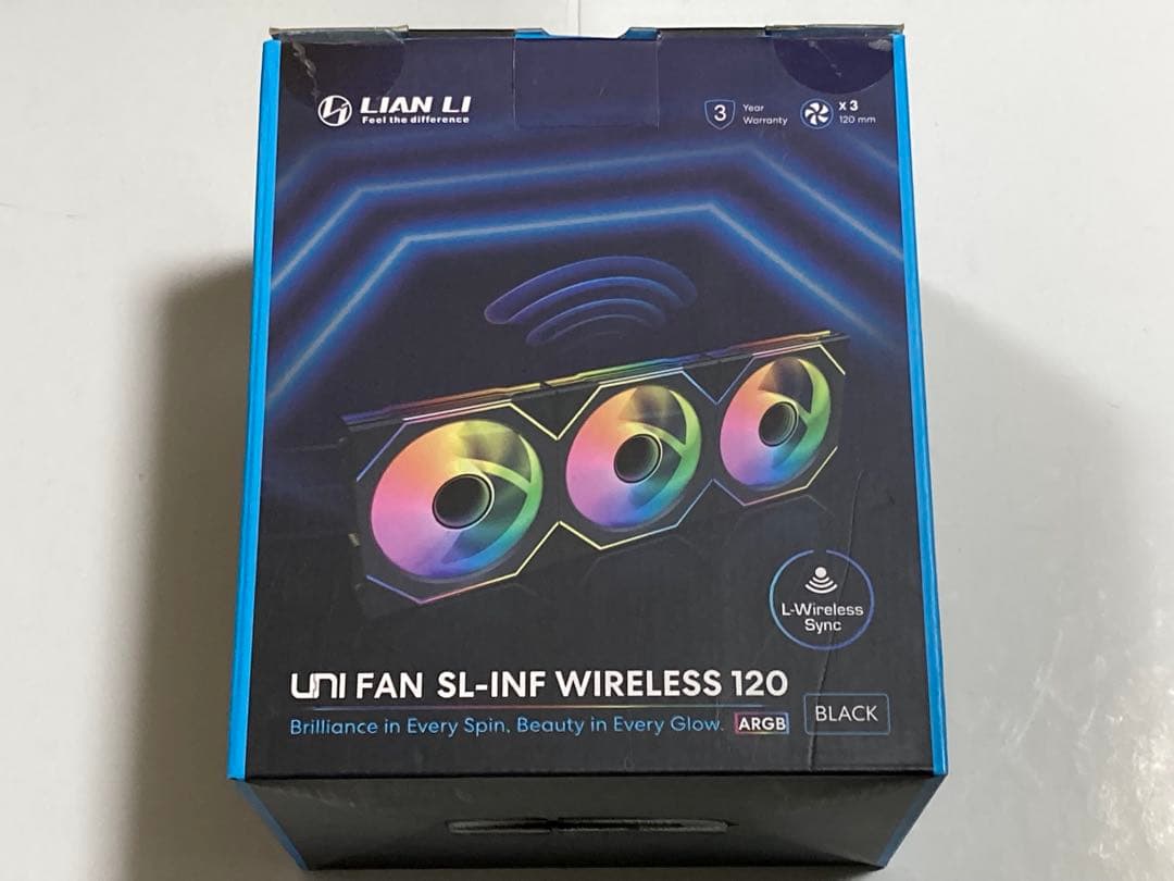 新品未開封 LIAN LI UNI FAN SL INF 120 BK ３個入り