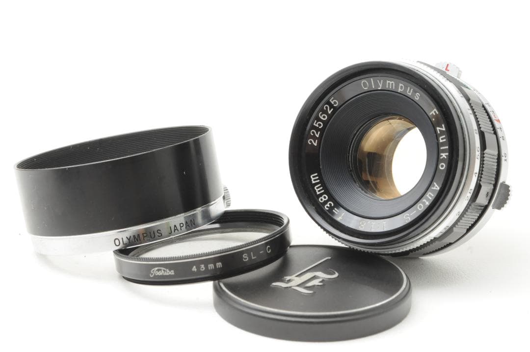 ★美品★OLYMPUS PEN-FV & 38mm F1.8 & 露出計