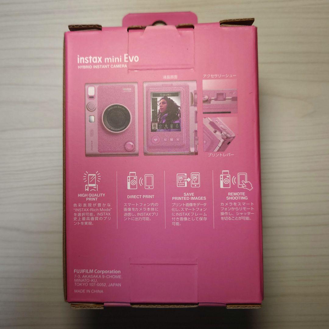 チェキ instax mini Evo ピンク 竹田麗央Edition