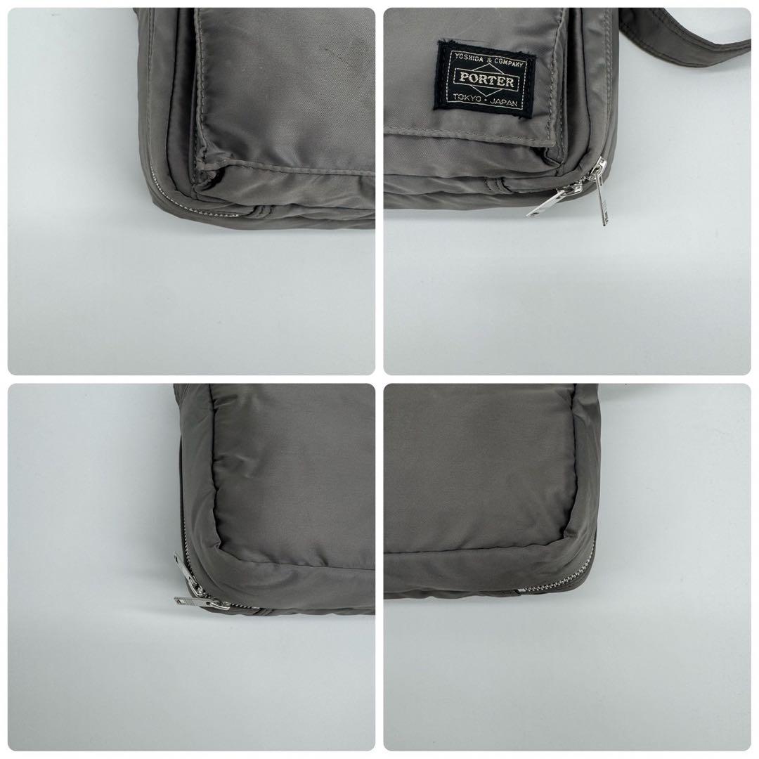 PORTER ショルダーバッグ TANKER タンカー シルバーグレー ナイロン