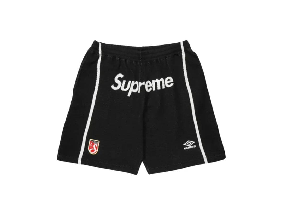 Supreme サッカーショーツ ブラック Sサイズ