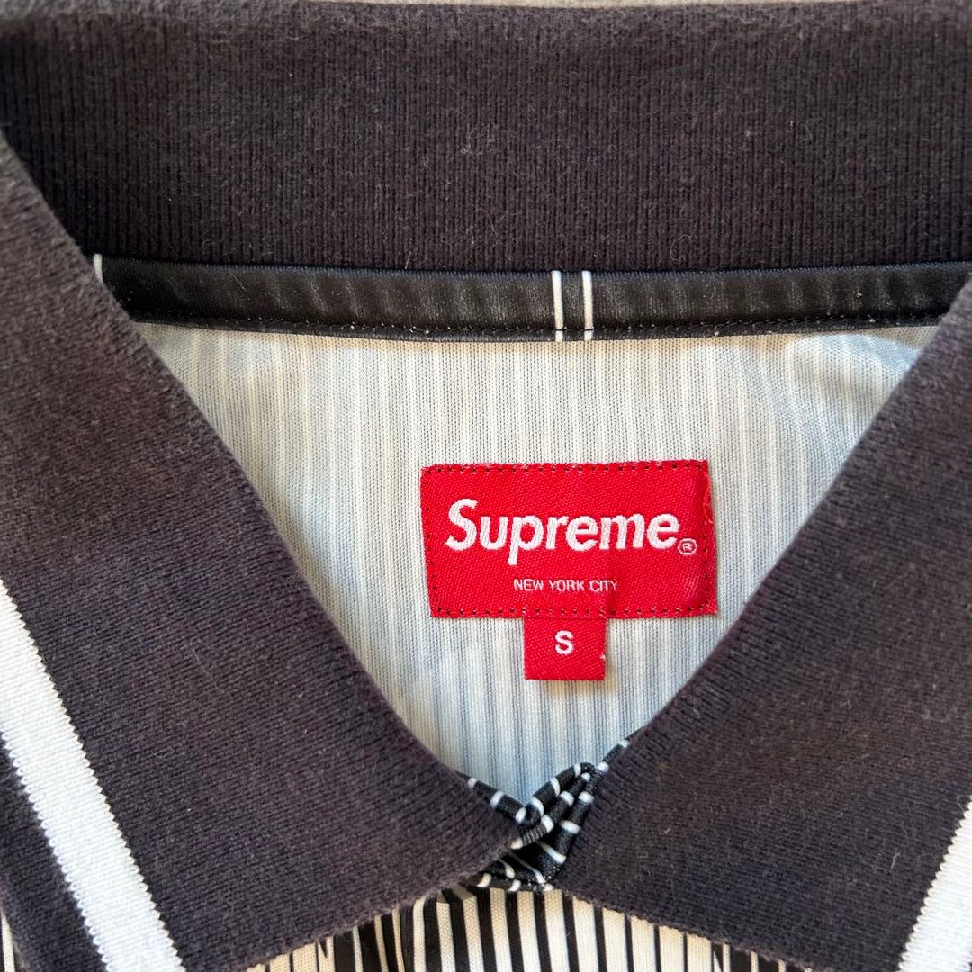 Supreme ストライプナンバリングシャツ Sサイズ