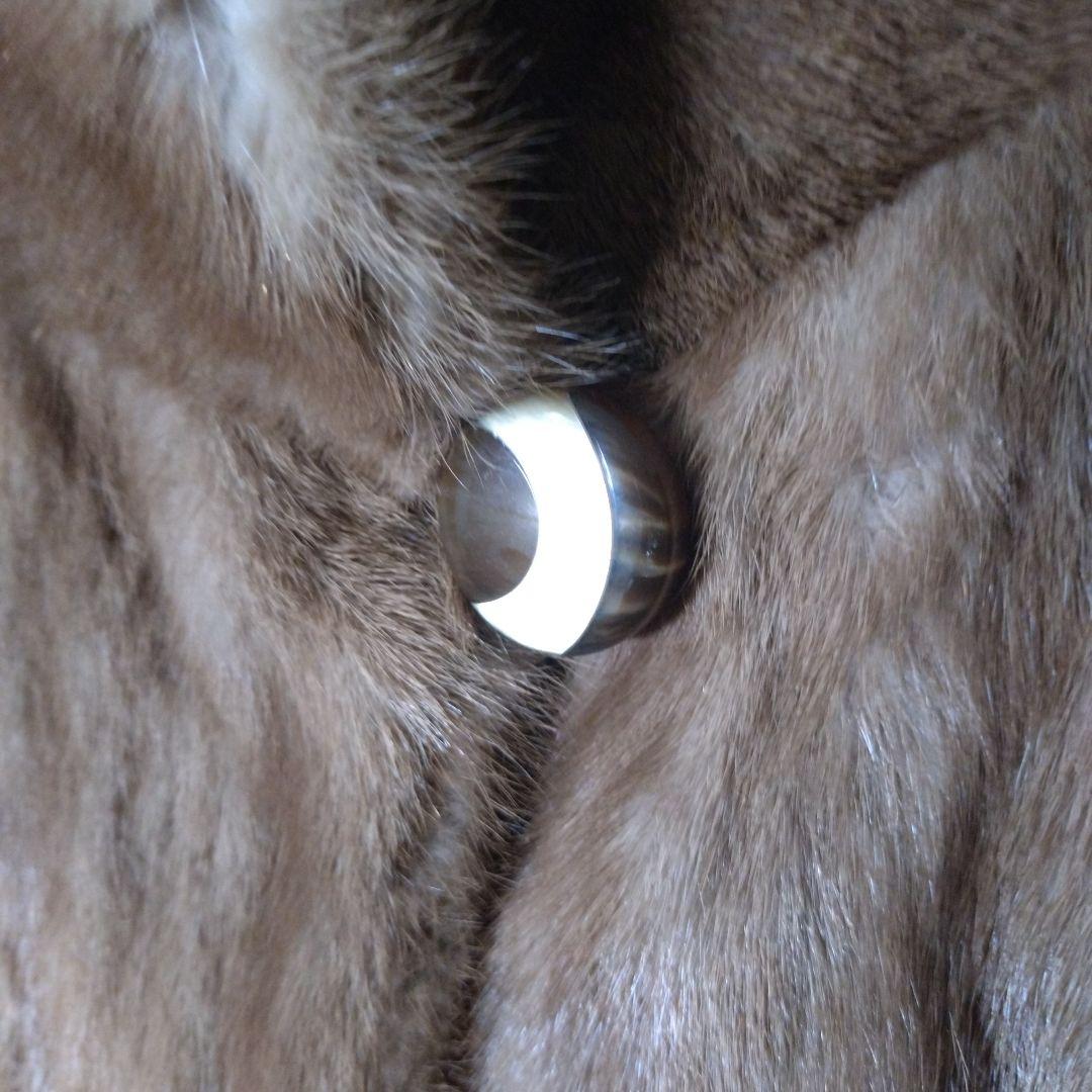 KESKA 毛皮コート　ライトブラウン