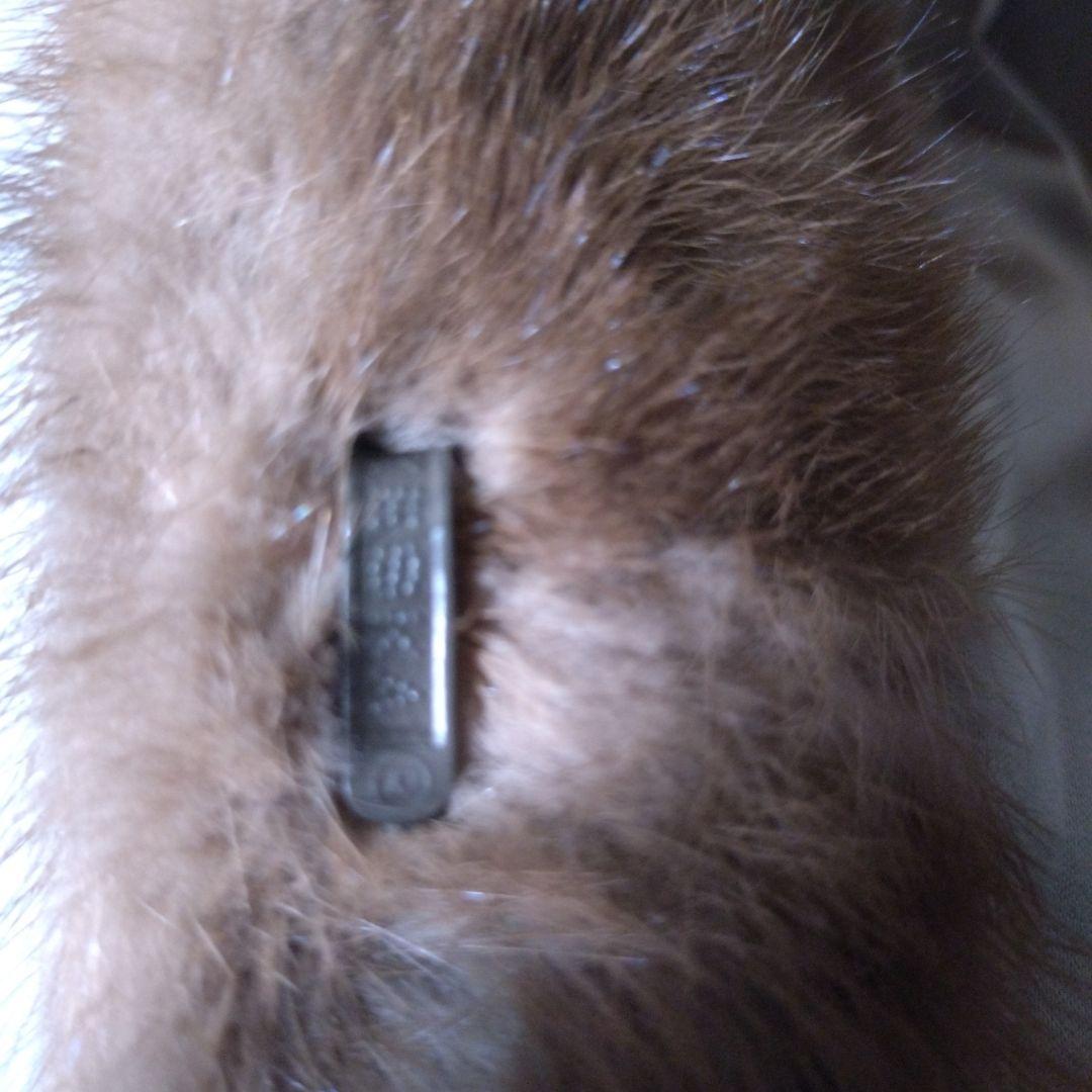 KESKA 毛皮コート　ライトブラウン