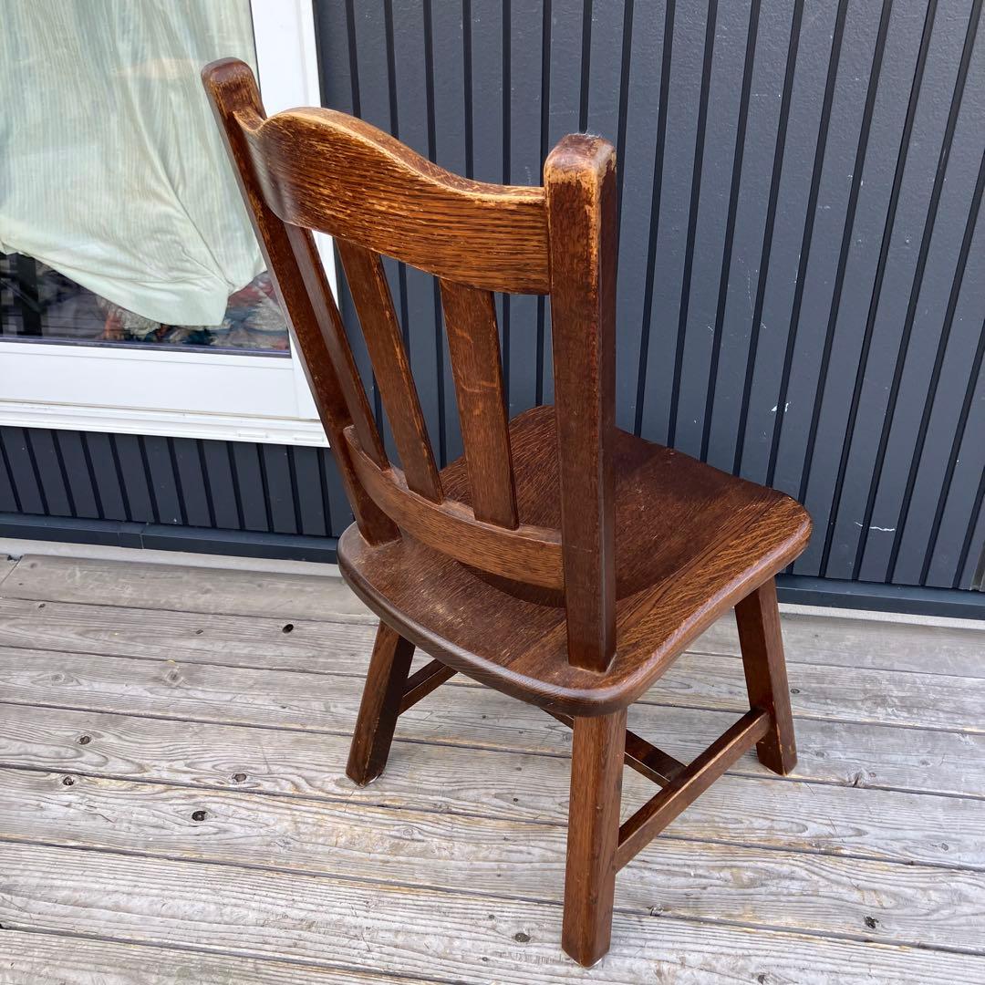 ① 北欧レトロ 古家具 木製椅子 チャーチチェア ダイニングチェア ビンテージ