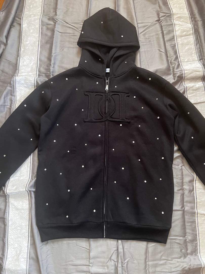 ダーリッチ DDロゴビジュージップパーカー ブラック