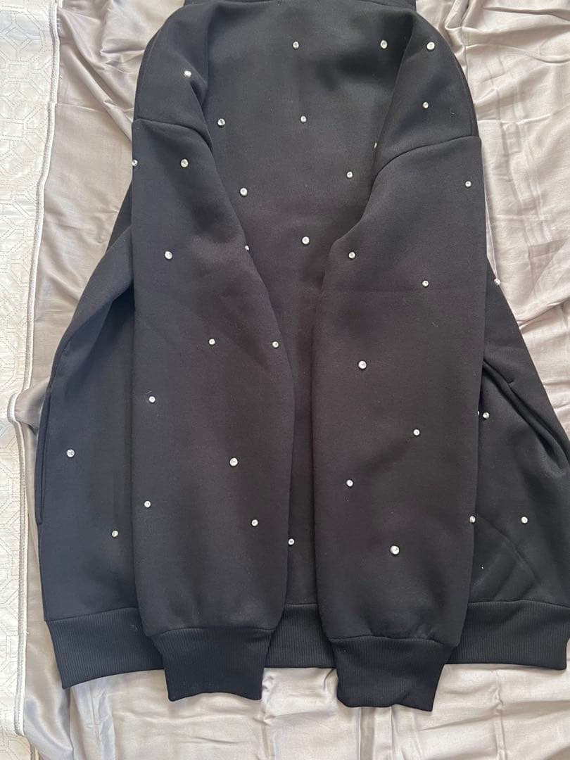 ダーリッチ DDロゴビジュージップパーカー ブラック