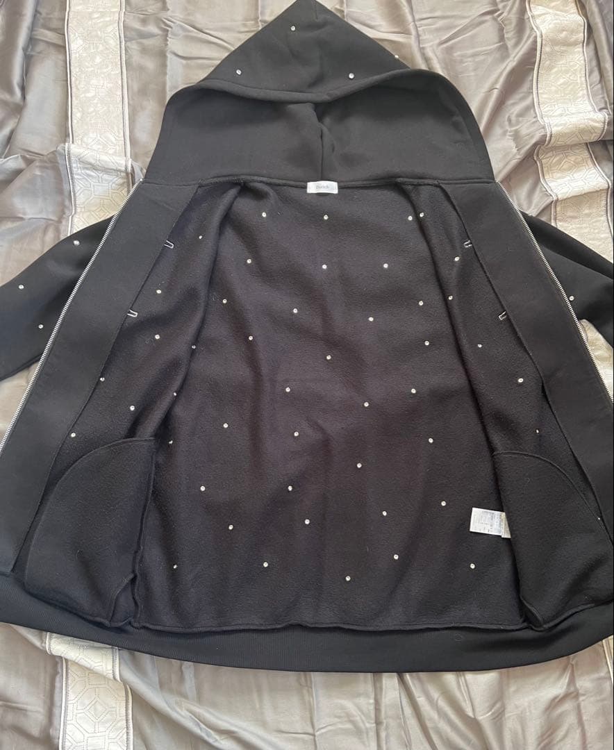 ダーリッチ DDロゴビジュージップパーカー ブラック