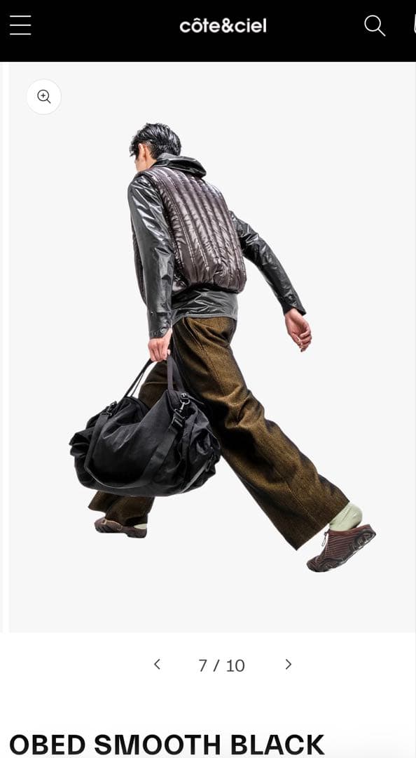 1回使用　Cote&Ciel コートエシエル ダッフルOBED SMOOTH