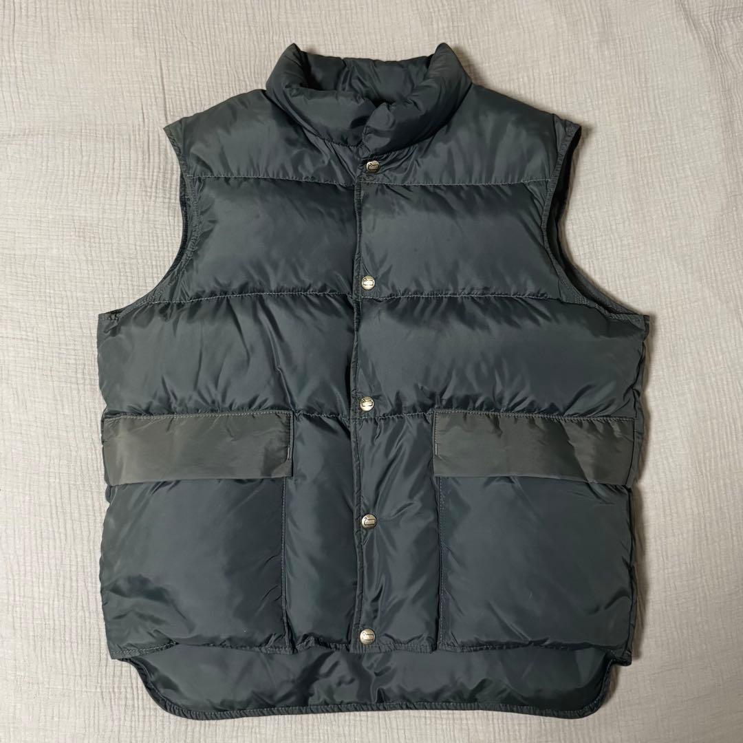 80s ウールリッチ ダウンベスト チャコールグレー USA製　美品