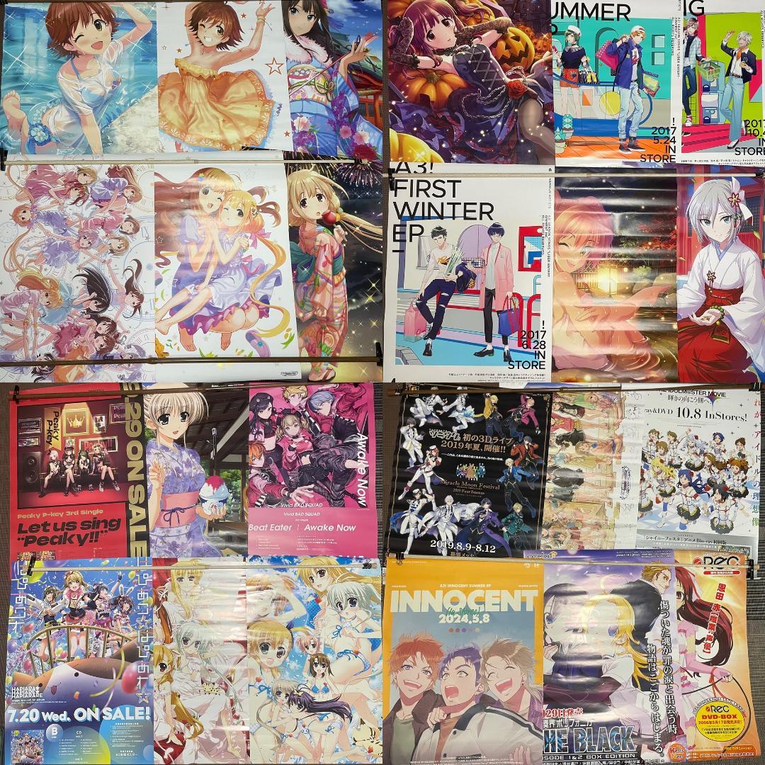 アニメ＆音楽　B2ポスター　まとめ売り　約100枚セット　大量