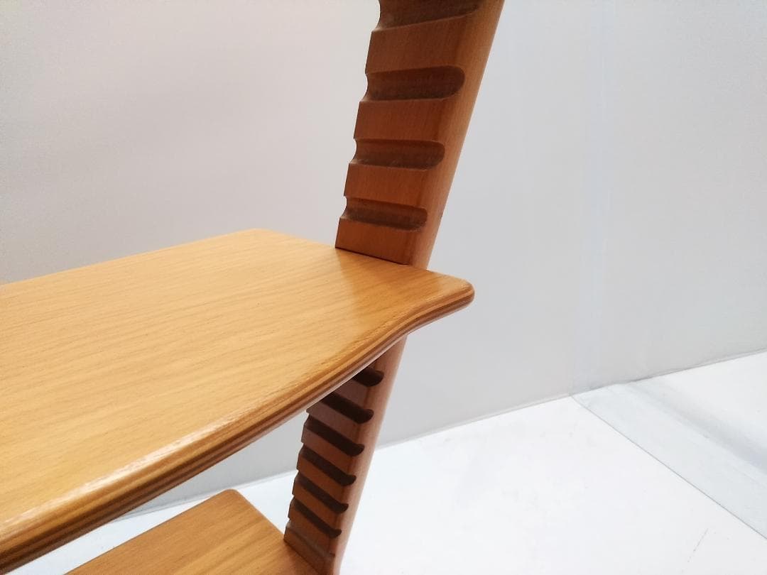 ストッケ トリップトラップ 木製 ハイチェア 高さ調節可能★