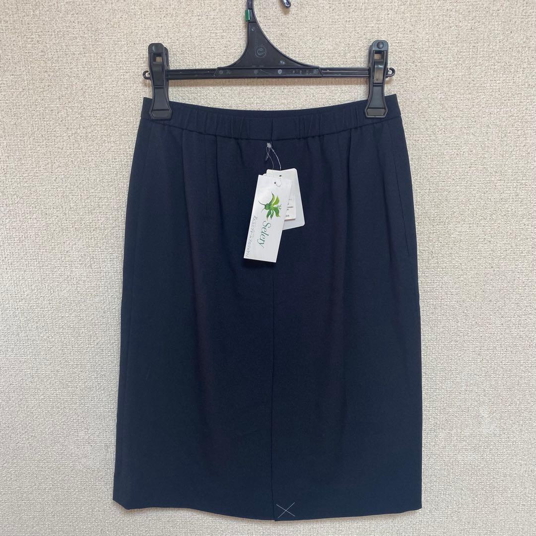 【新品タグ付き】セロリー 事務服 9号 ジャケット ベスト スカート ネイビー