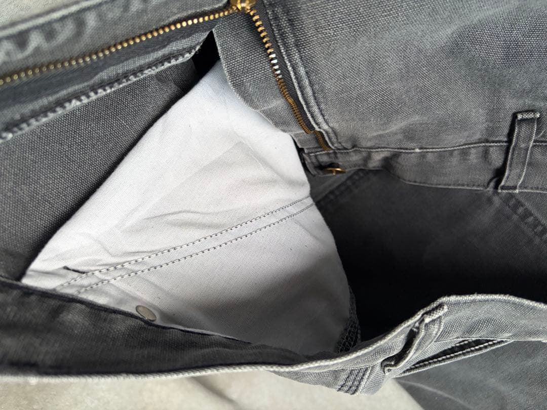 ヒ*ロ様 90s carhartt カーハート ダブルニー　ブラックW36×30