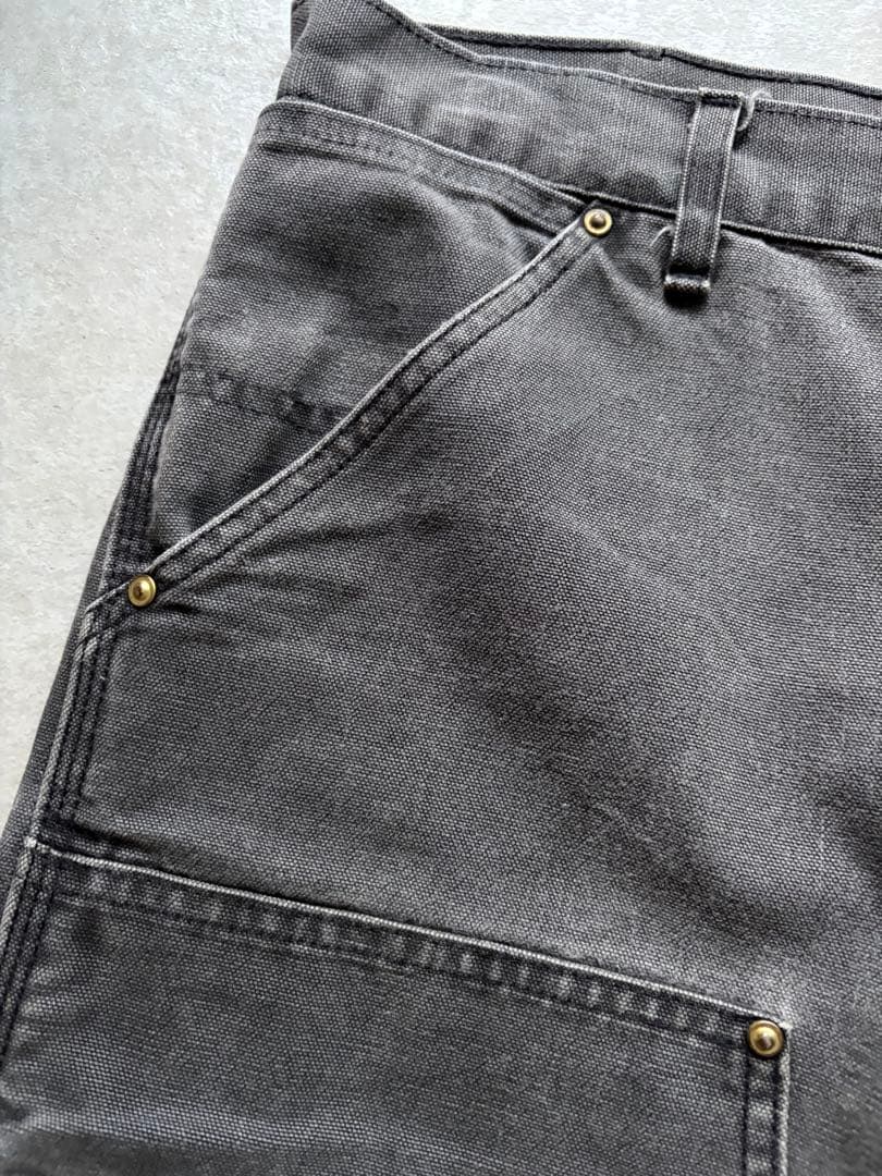 ヒ*ロ様 90s carhartt カーハート ダブルニー　ブラックW36×30