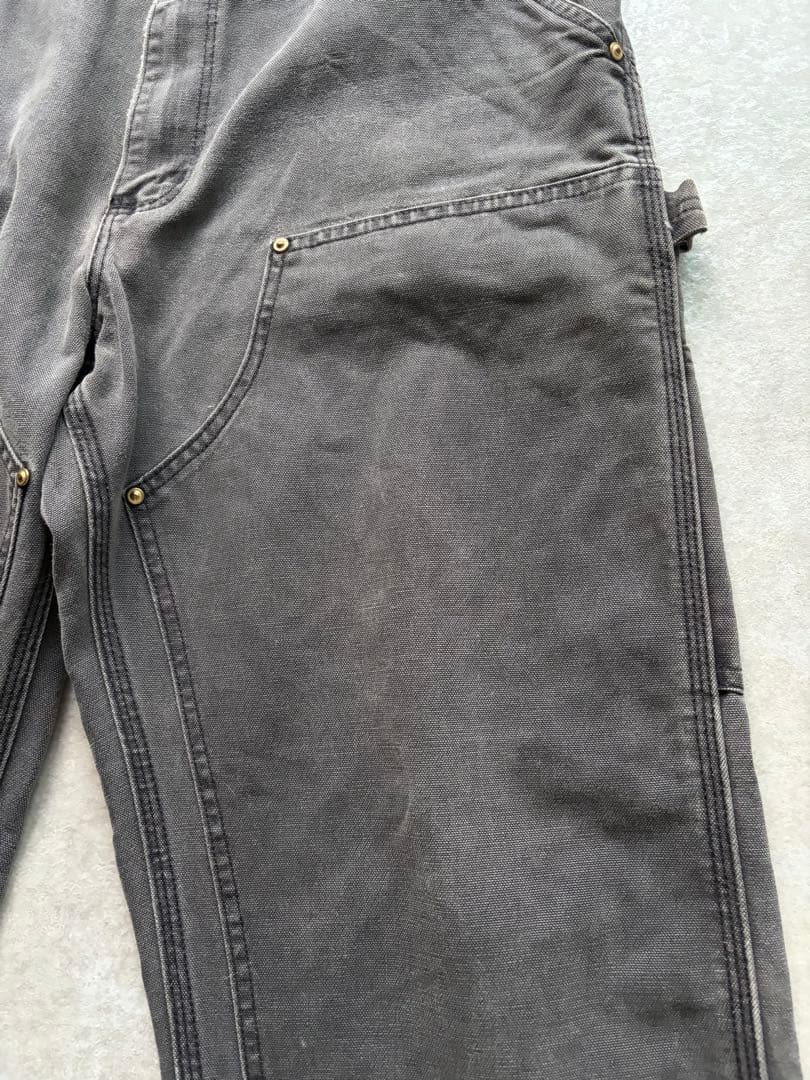 ヒ*ロ様 90s carhartt カーハート ダブルニー　ブラックW36×30