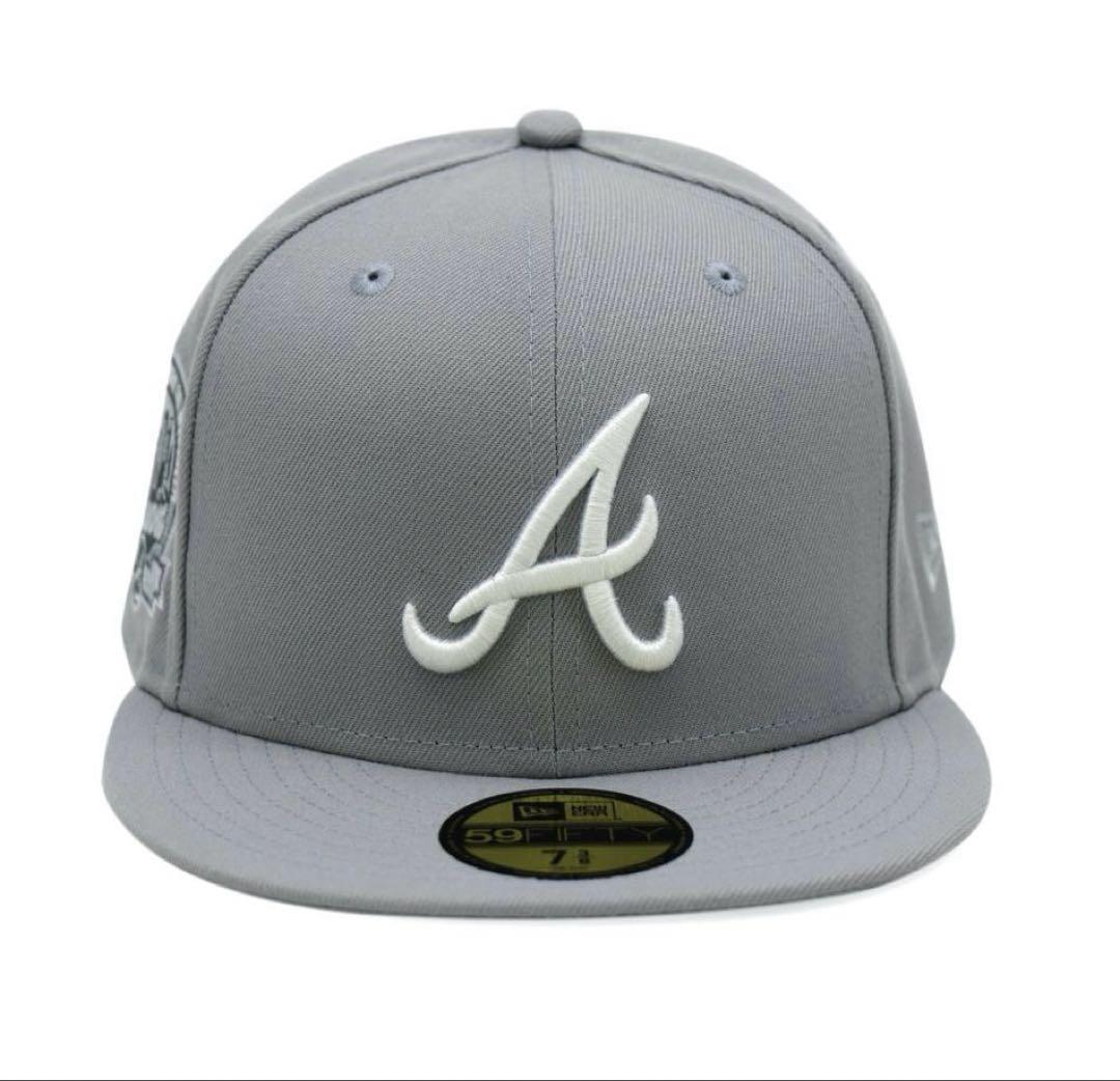ニューエラ thecap限定 アトランタブレーブス キャップ グレー