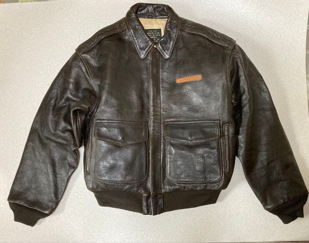 AVIREX A-2 ピンナップガール レザー フライトジャケット S