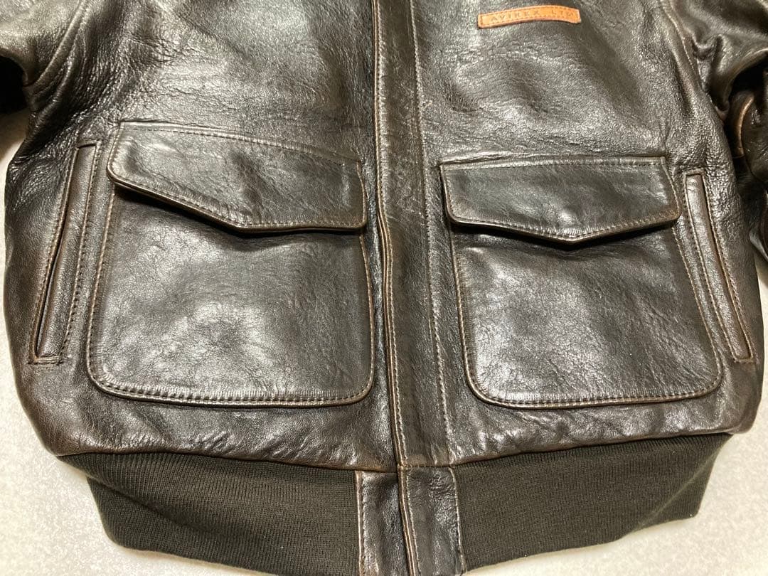 AVIREX A-2 ピンナップガール レザー フライトジャケット S