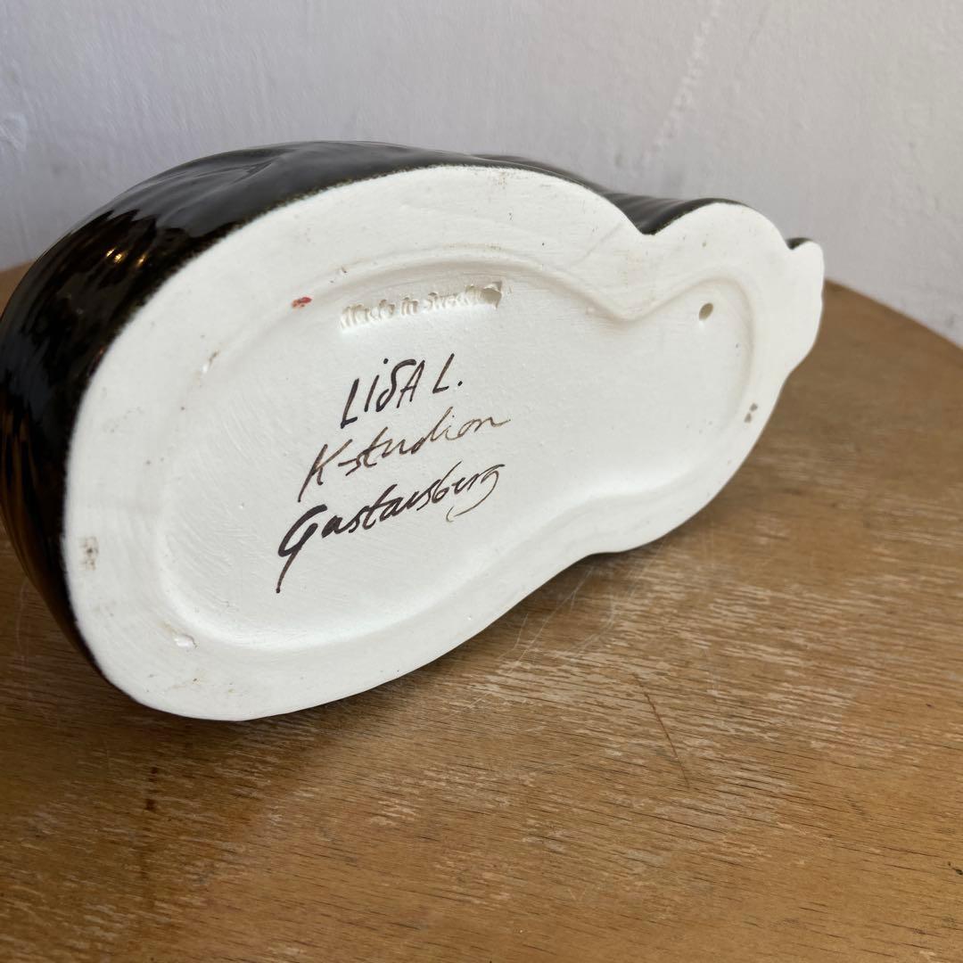 リサラーソン　じゃまをする猫　マイ　maj ツヤありブラック　scope