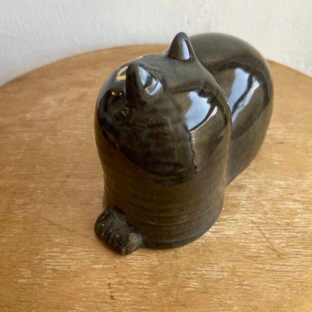 リサラーソン　じゃまをする猫　マイ　maj ツヤありブラック　scope