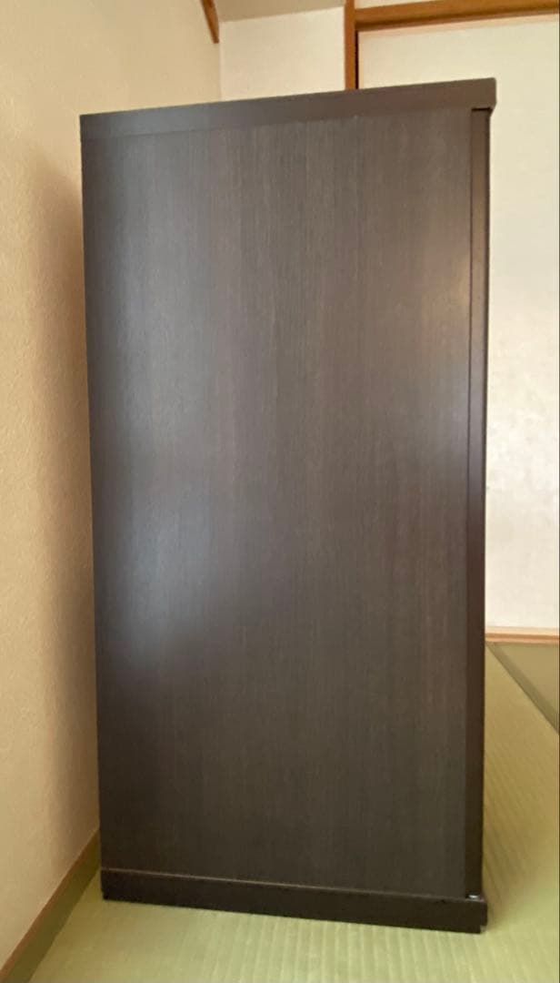 通販生活　スライド書棚300 ダークブラウン　カタログハウス