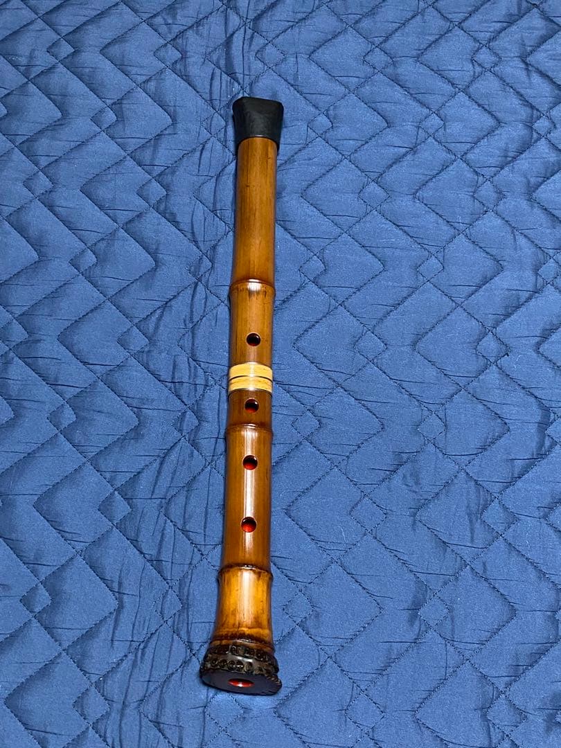 粹鏡銘　尺八6寸菅