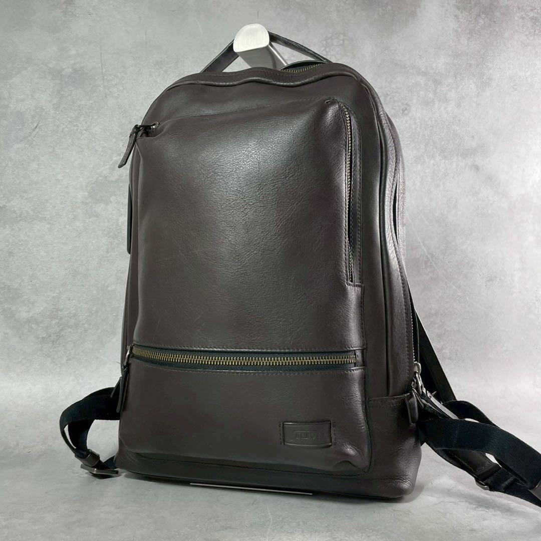 極美品 Tumi トゥミ ハリソン リュック バッグパック デイパック レザー