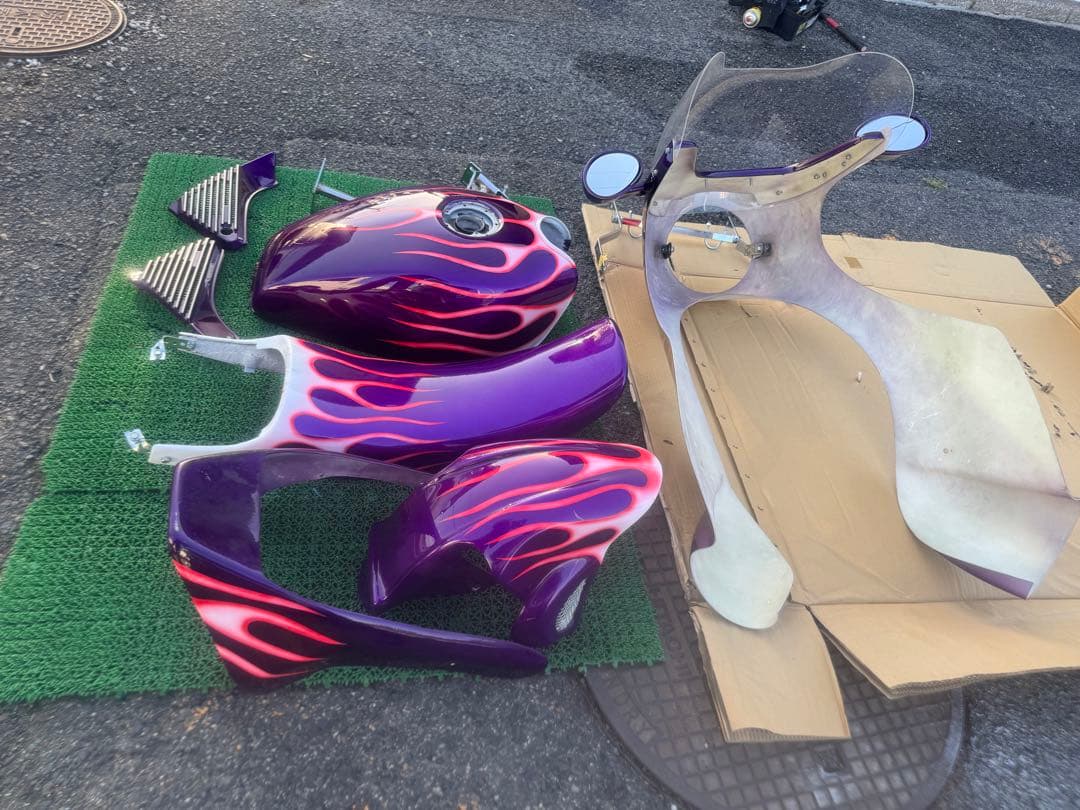 ゼファー400X 外装セット　当時物ロケットカウル　タンク　当時物フルパーツ