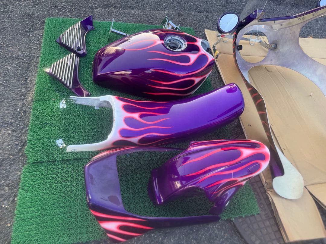 ゼファー400X 外装セット　当時物ロケットカウル　タンク　当時物フルパーツ