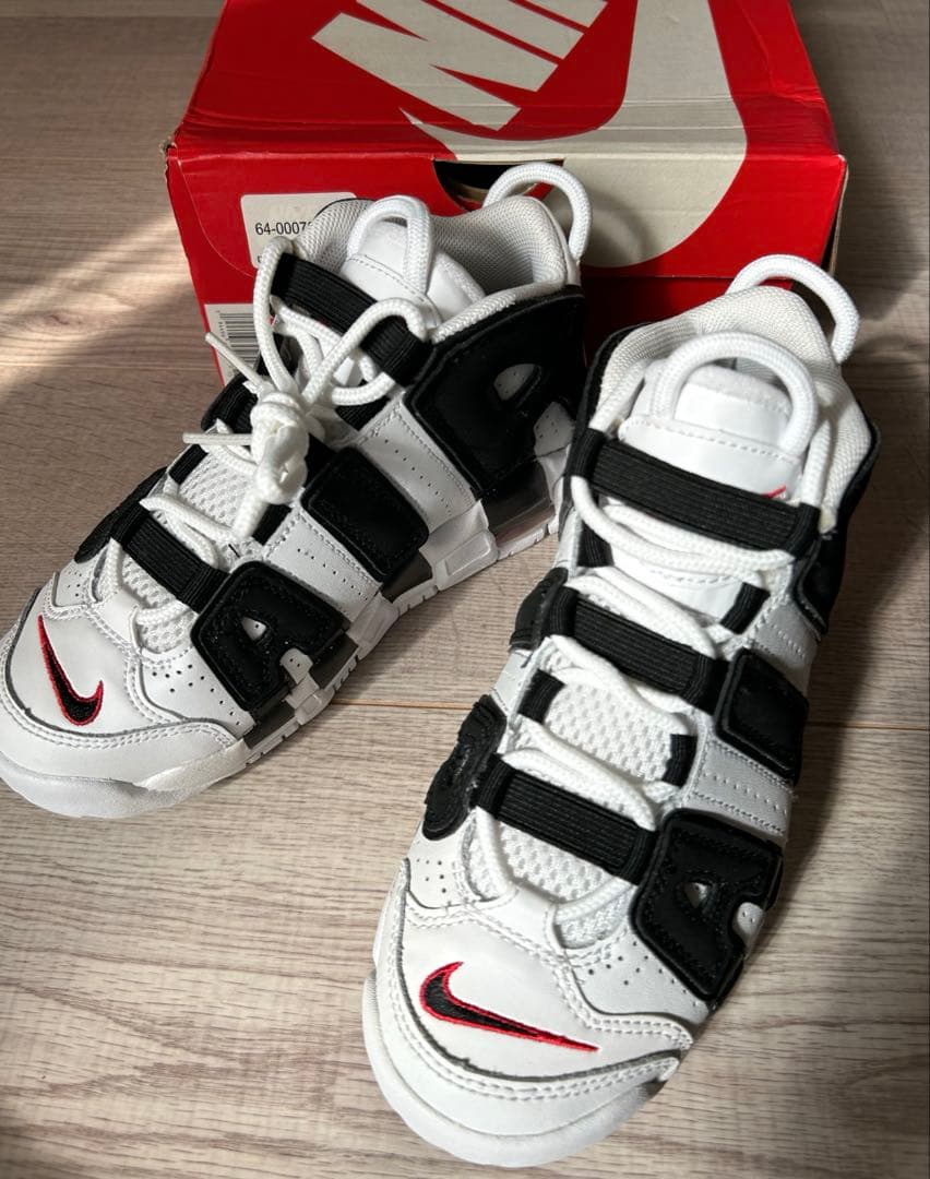 NIKE エアモアアップテンポ 21cm 白 黒