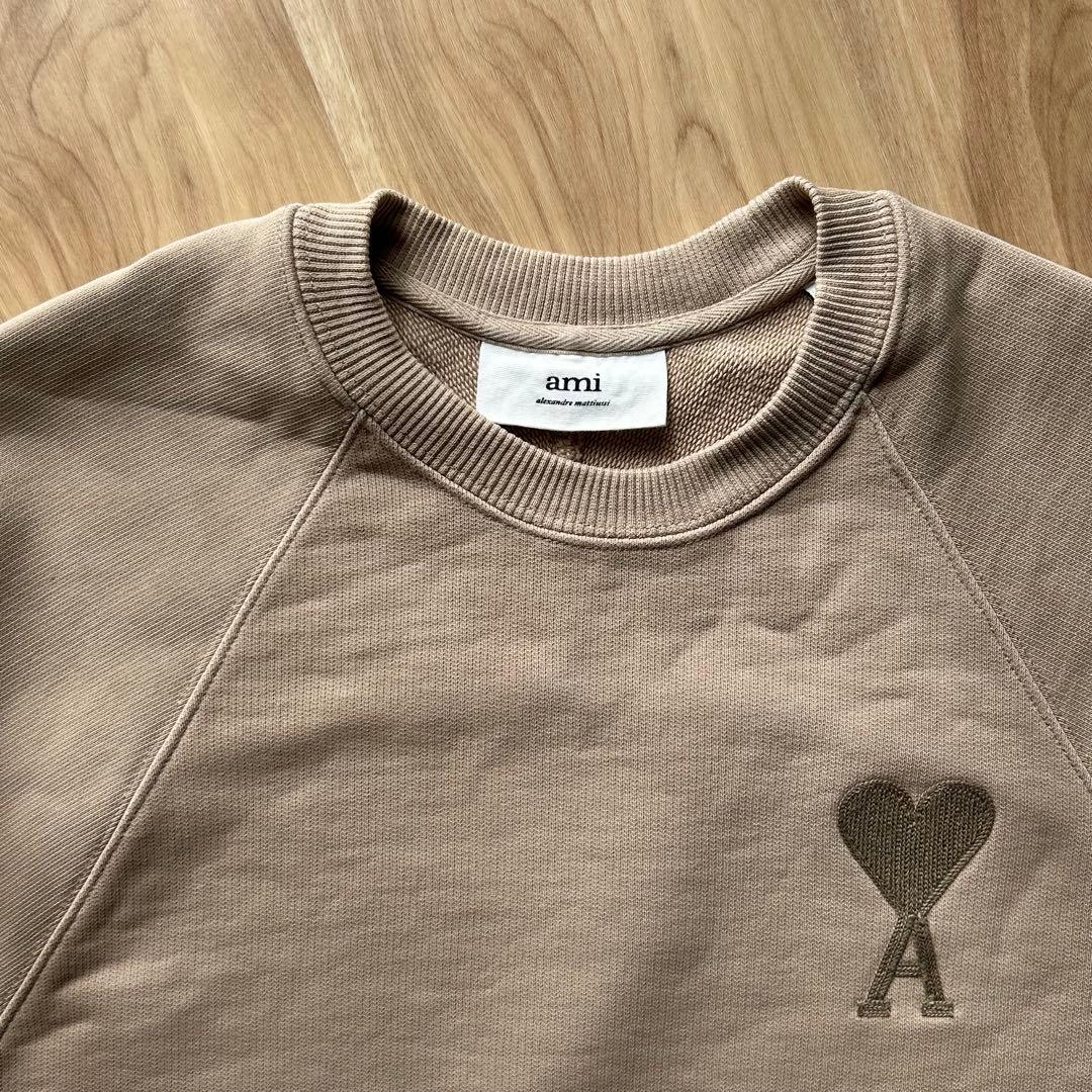 【美品】アミパリス スウェット ベージュ AMI PARIS M