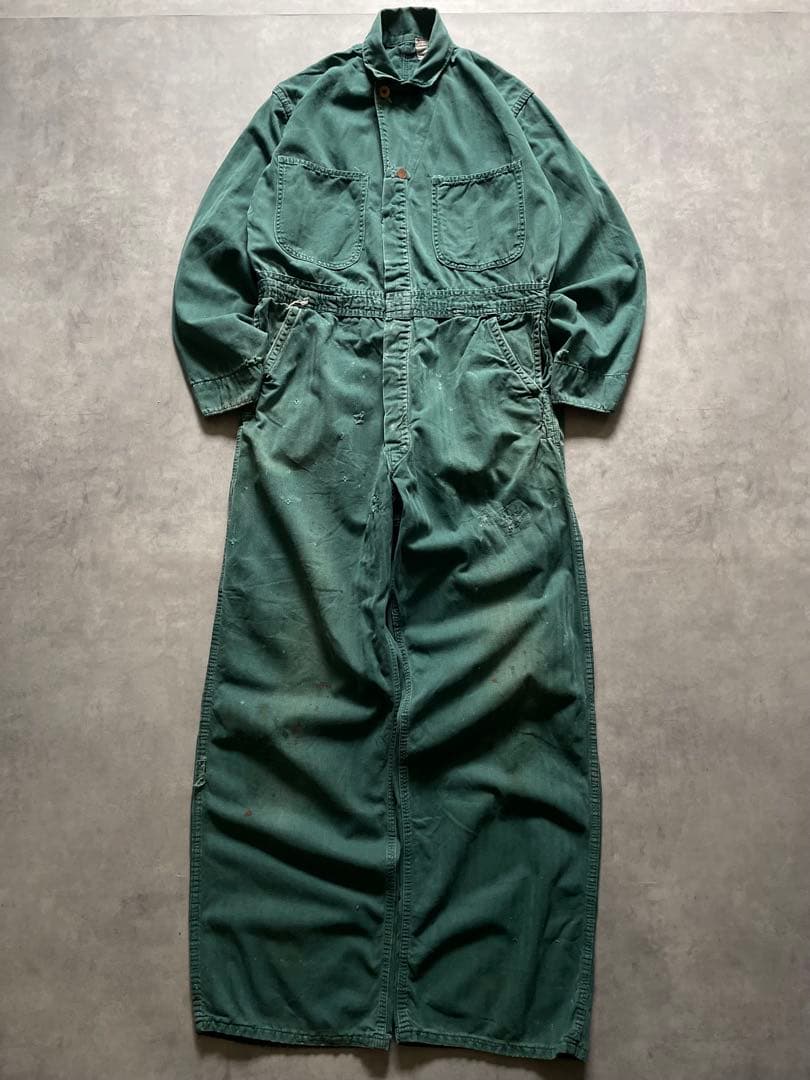 さ*う様 50s US製 HBT ワーク オールインワン つなぎ カバーオール