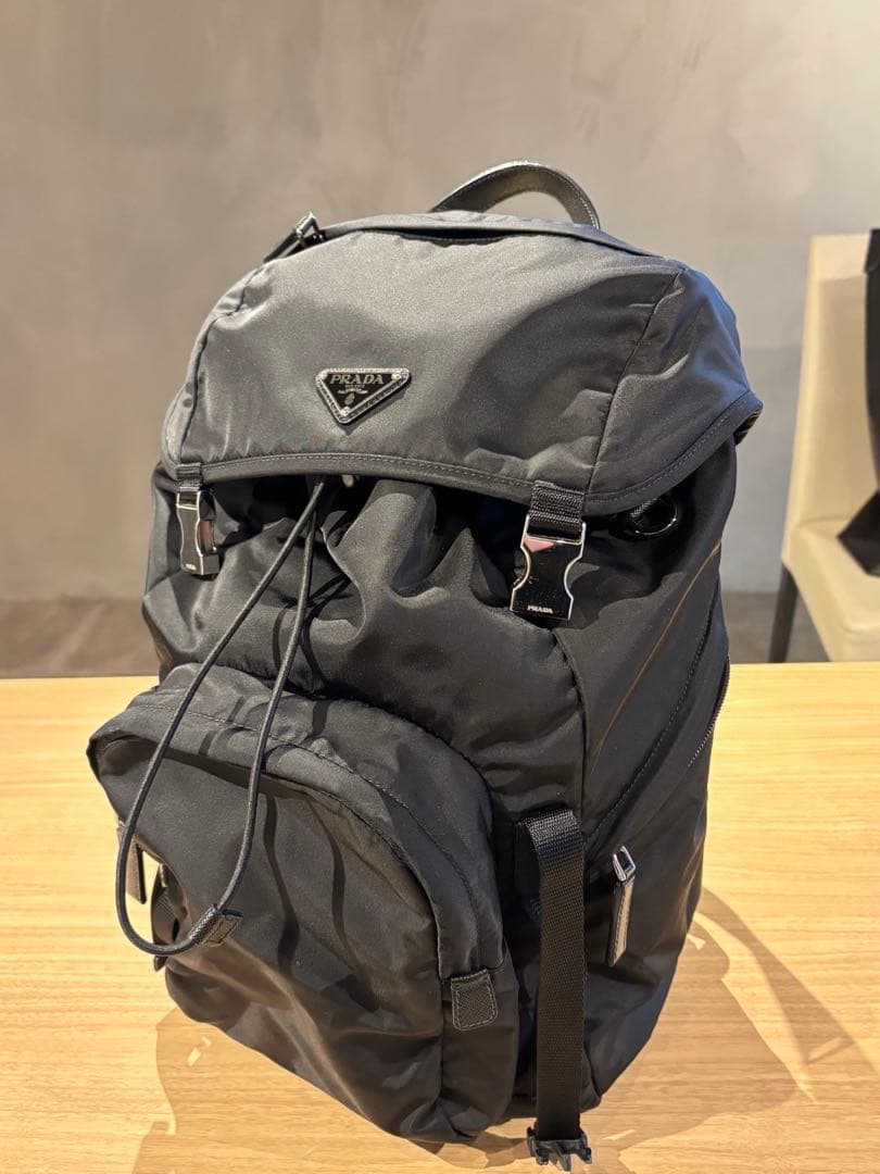 プラダ Re-Nylon xサフィアーノレザー バックパック