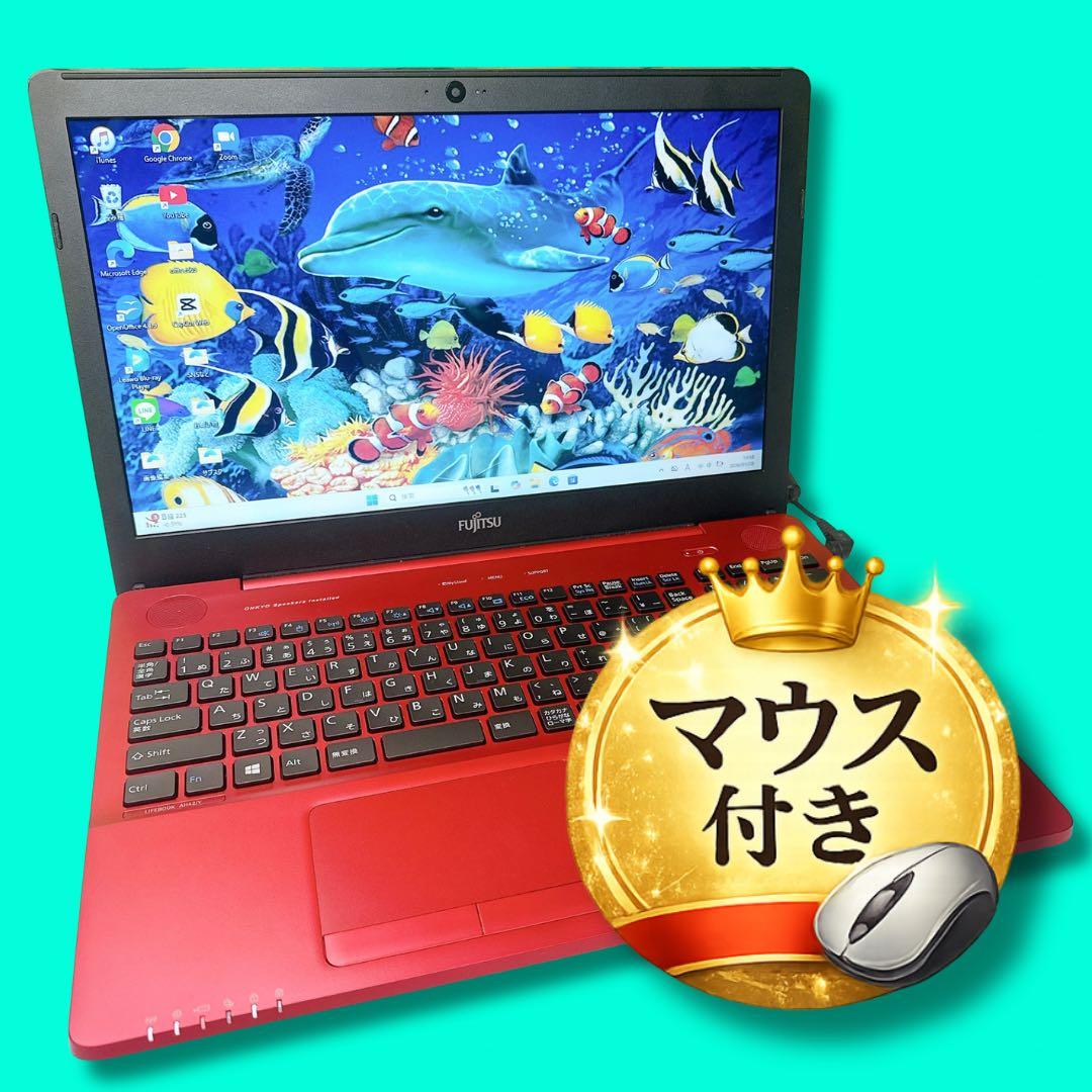 大人気の艶レッド❤️設定済み❤️届いたらすぐ使える❤️動画編集やDVD鑑賞など❤️