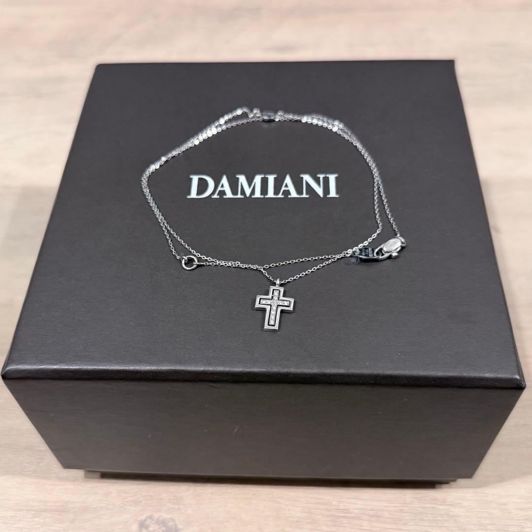 DAMIANIネックレス ベルエポックミニクロス ホワイトゴールドミニクロス