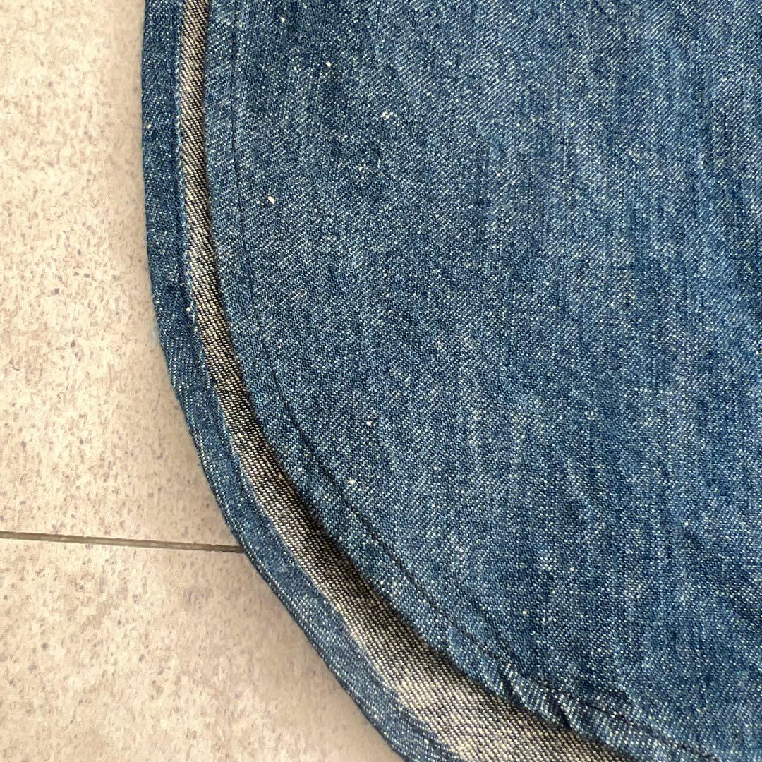 45R デニム　インディゴ　チュニック 長袖　オーバーサイズ　フリーサイズ