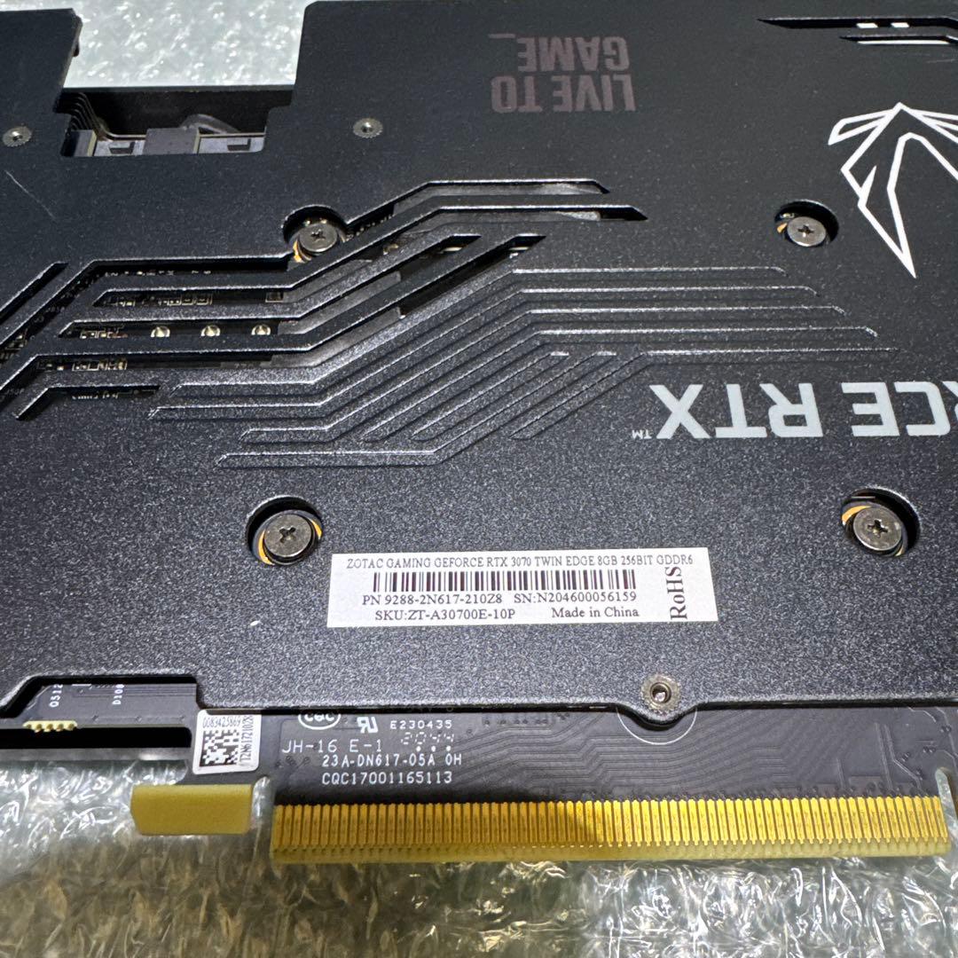 ZOTAC GAMING GeForce RTX 3070 動作未確認