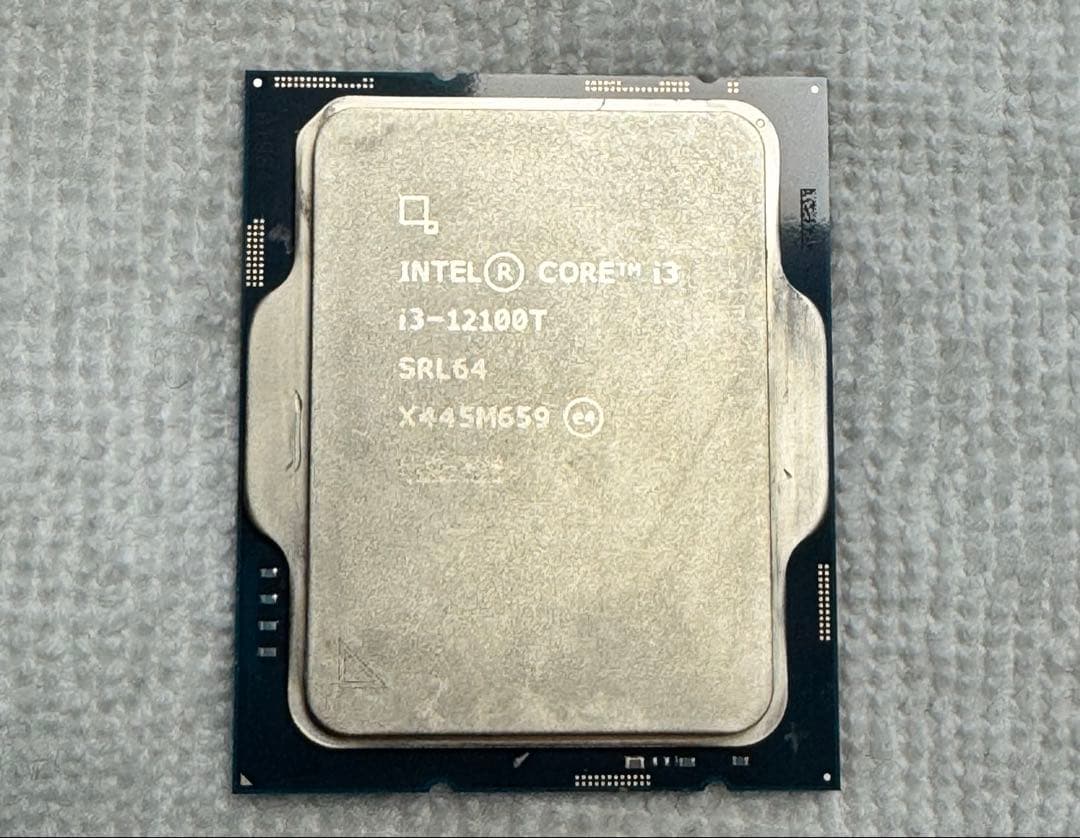 第12世代 Intel core i3 12100T 動作確認済み