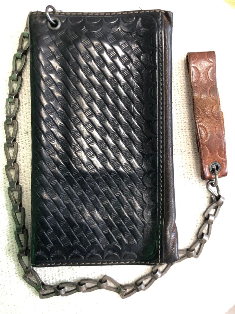 DOUBLERL RRL レザーウォレットチェーン　キーホルダー　ジョニーデップ