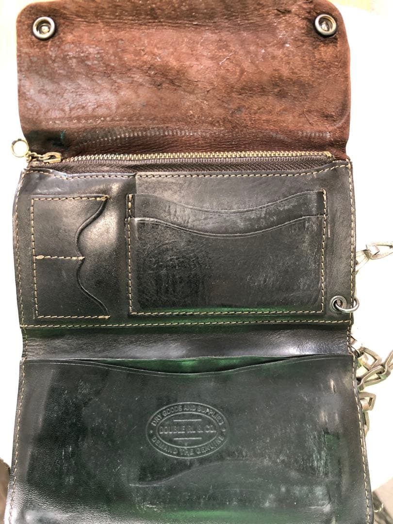 DOUBLERL RRL レザーウォレットチェーン　キーホルダー　ジョニーデップ