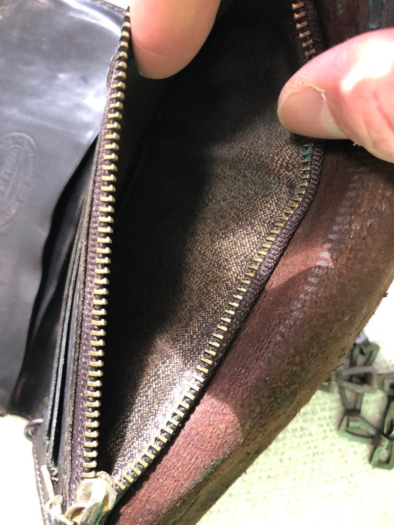 DOUBLERL RRL レザーウォレットチェーン　キーホルダー　ジョニーデップ