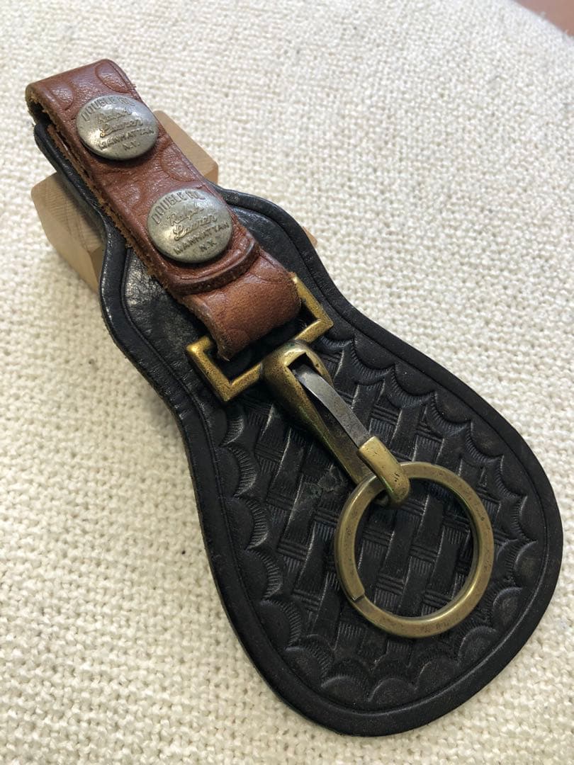 DOUBLERL RRL レザーウォレットチェーン　キーホルダー　ジョニーデップ