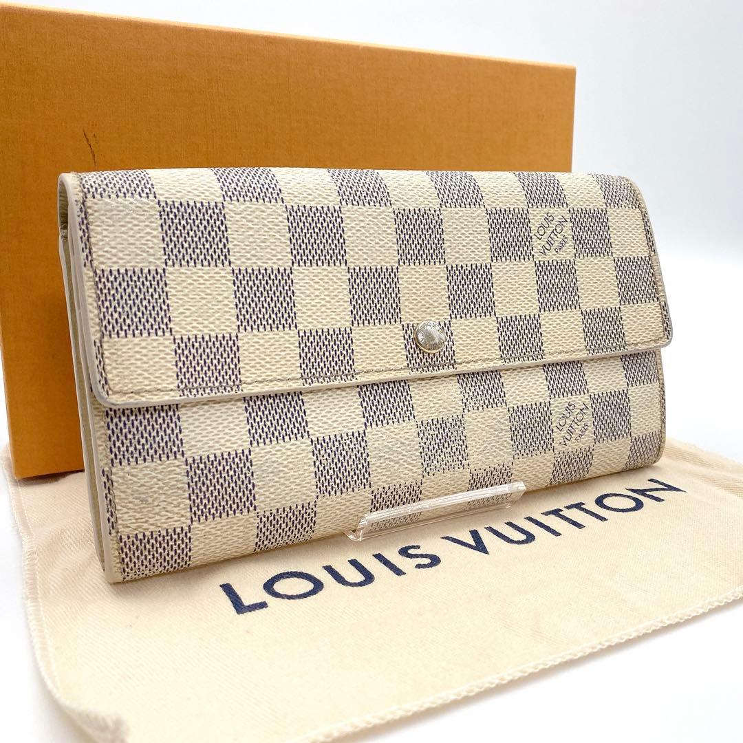 ルイヴィトン ダミエアズール ポルトフォイユサラ 長財布 N61735