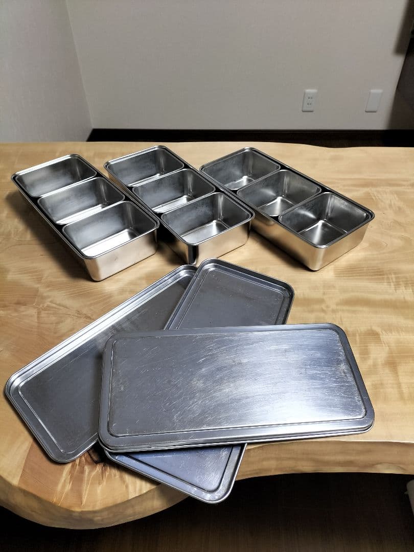 日本製ステンレス調味料ケース3個セット