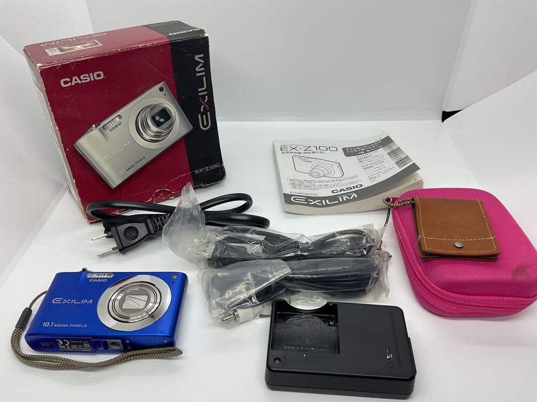 CASIO コンパクトデジタルカメラ　EXILIM EX-Z100 ブルー